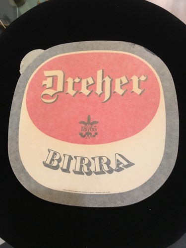 70's DREHER BEER STICKER RARE - Picture 2 of 2