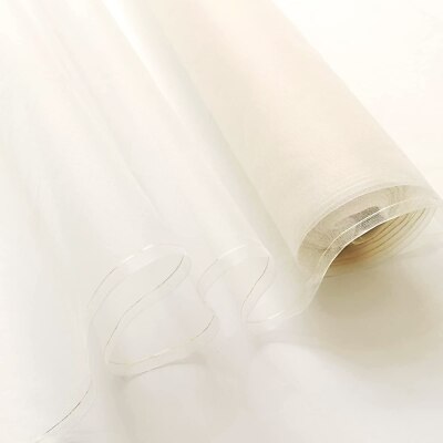 White Dyeable Viscose Organza Fabric At ₹ 100/meter In Surat | ID - Foto 5
