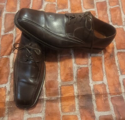 Johnston & Murphy Harding Panel Brown Leather Oxford Dress Shoes Johnston & Murphy 20-6460 Mens Sz 8 Harding Panel Leather  main image 2