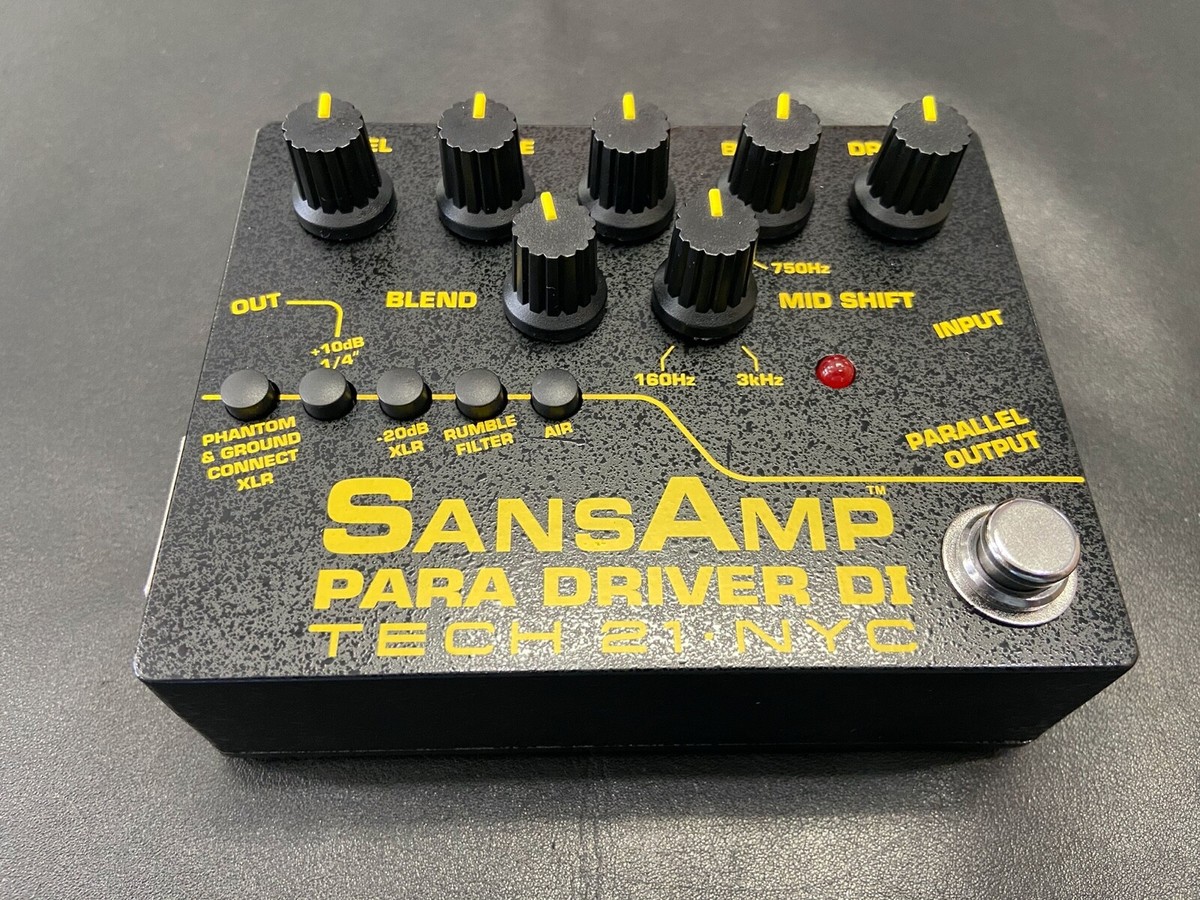 TECH21｜SANSAMP PARA DRIVER DI Tech 21 SansAmp Para Driver DI V2 Pedal | Sweetwater