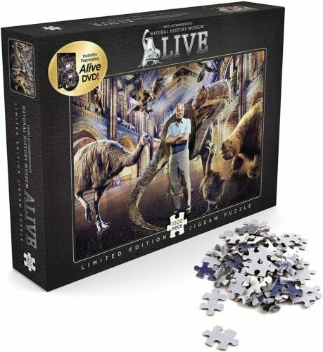 Natural History Museum Alive David Attenborough 1000  Piece Jigsaw Puzzle DVD