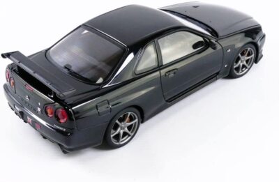 AutoArt 1/18 Nissan Skyline GT-R (R34) V Spec II Black Pearl