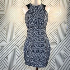 Elizabeth and James Ellna Bodycon Cutout Dress in Black and White Size 6