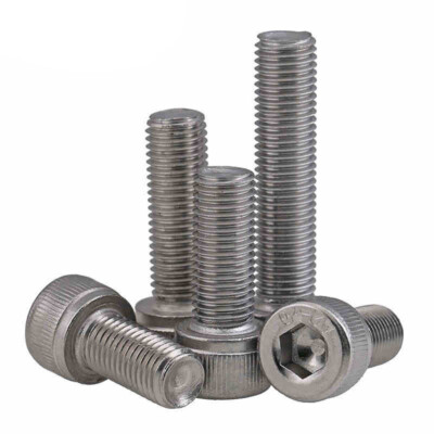 M10 x 1.25 Fine Thread A2 Stainless Steel Allen Hex Socket Head Cap Screws Bolts