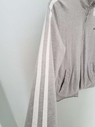 Giacca completa reversibile con cerniera Tommy Hilfiger Ragazzi Giovani Verde Grigia Taglia Media - Foto 7 di 10