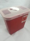 ONE SAGE Sharps Biohazard Container Red w/Clear Lid 8970-C 2 GALLON