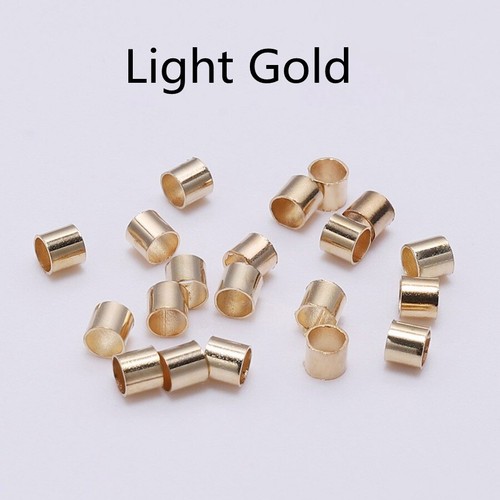 500pcs 1.5/2.0/2.5mm Small Tube Brass Metal Loose Spacer Beads Wholesale Lot - Picture 8 of 12