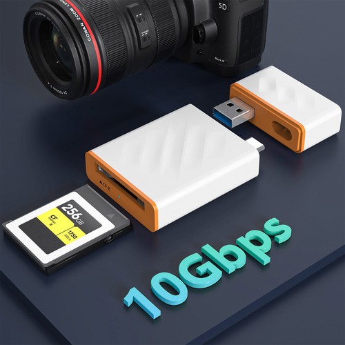 Adaptateur Lecteur Carte Mémoire Portable USB3.2 Gen2 CFexpress Type B pour Vidéographie - Photo 9/16