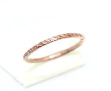 Copper Ring Stackable Hammered Rings Band Size 14 Promise Ring thin 2mm