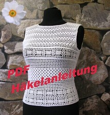 Häkelanleitung luftiges Sommertop Tina in 4 ...