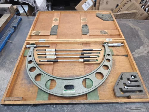 Mitutoyo 12-16" 104-152 Outside Micrometer Set COMPLETE with Standards and Box