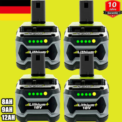 DE 18V Akku für RYOBI One Plus Lithium RB18L50 P108 P104 Batterie 12Ah 8Ah