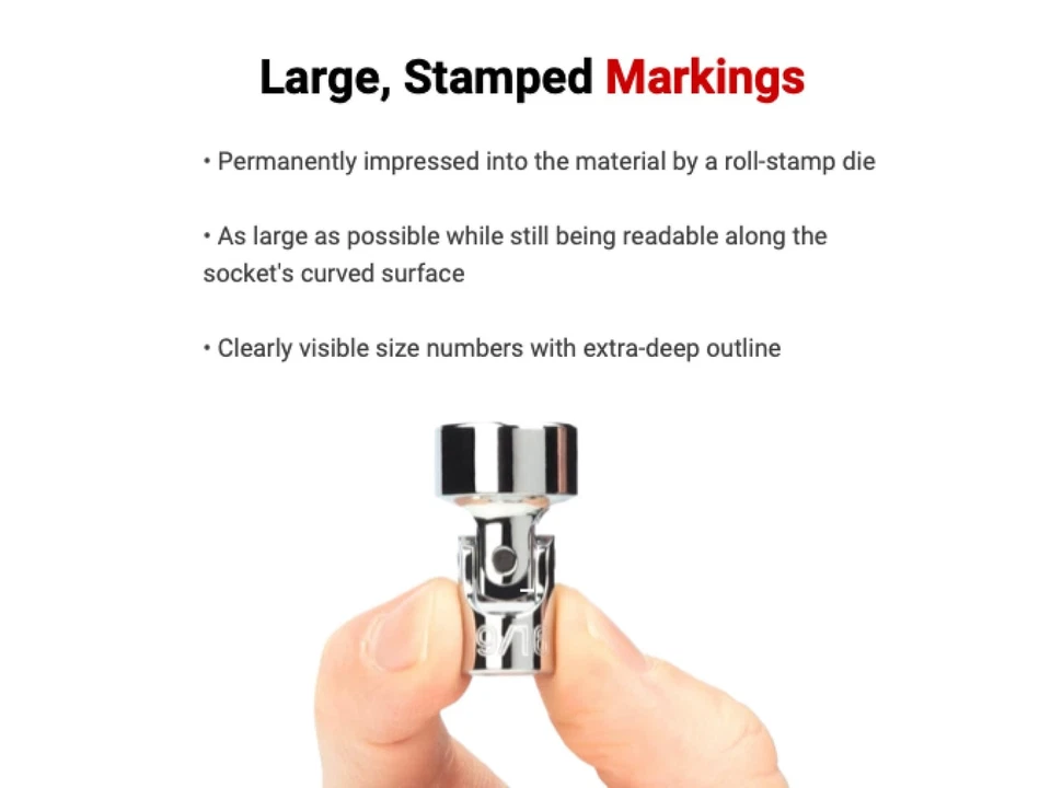 TEKTON 1/4 Inch Drive Universal Joint Socket Set, 7-Piece (1/4-9/16 in.) | SH... - Image 3 of 4