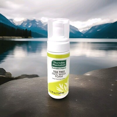 Thursday Plantation Tea Tree Face Wash Foam, Gentle Soap-Free Skin Cleanser, 5.1
