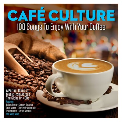 Cafe Culture - 100 Songs To Enjoy With Your Coffee 4CD New/Sealed