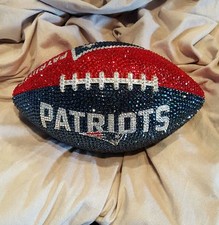 PATRIOTS SWAROVSKI CRYSTAL  FOOTBALL,NFL crys...