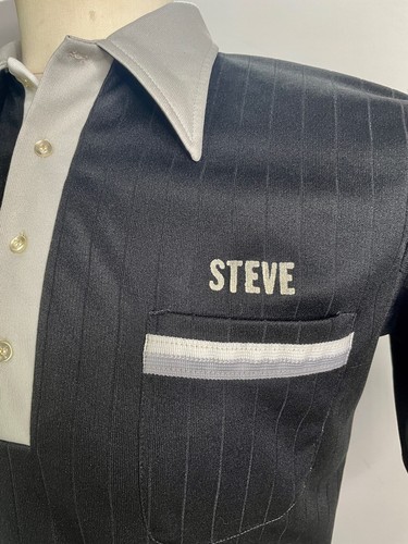 VTG HILTON BLACK BOWLING "STEVE" SHIRT GRAND AVE & MAIN STREET BAR*M/L - Picture 6 of 6