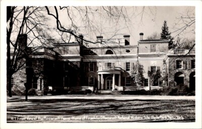 RPPC Postcard Franklin Roosevelt National Historic Site Hyde Park New York 20717
