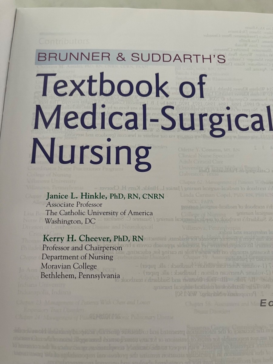 Textbook of Medical-Surgical Nursing by Kerry H. Cheever