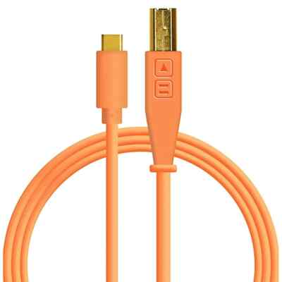 DJ Techtools Chroma Cable USB-B to C 1.5m neon orange (Gebraucht) zum Sofortkauf