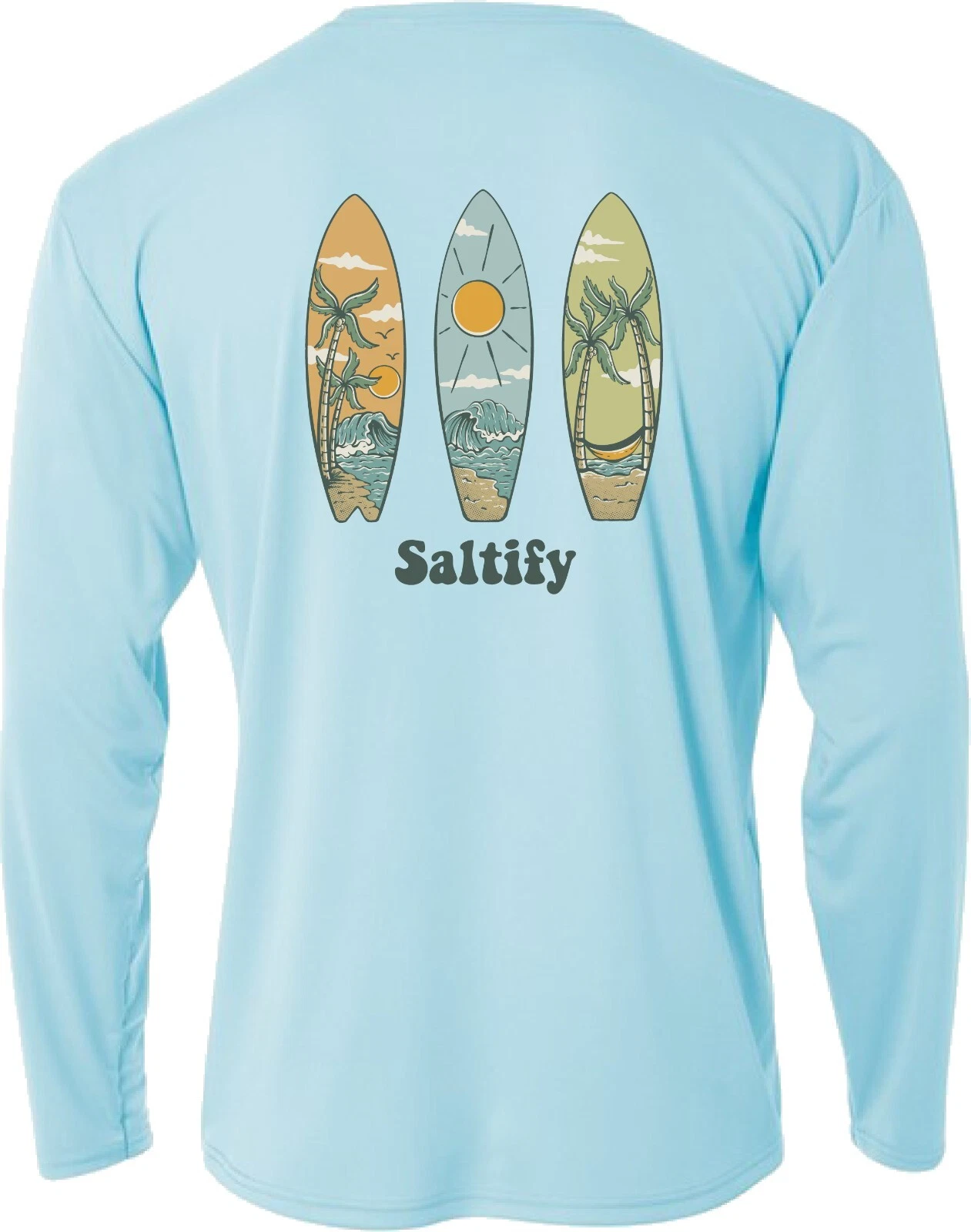 Long sleeve performance UPF 50 microfiber fishing shirt SALTIFY