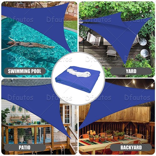 Waterproof Shade Sail Patio Awning Outdoor Garden Pool Sun Canopy Shelter Cover - Picture 217 of 606