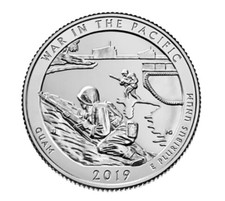 2019 B/U War In The Pacific~Guam Island Park Quarter~Set of PDS~Tracked Shipping