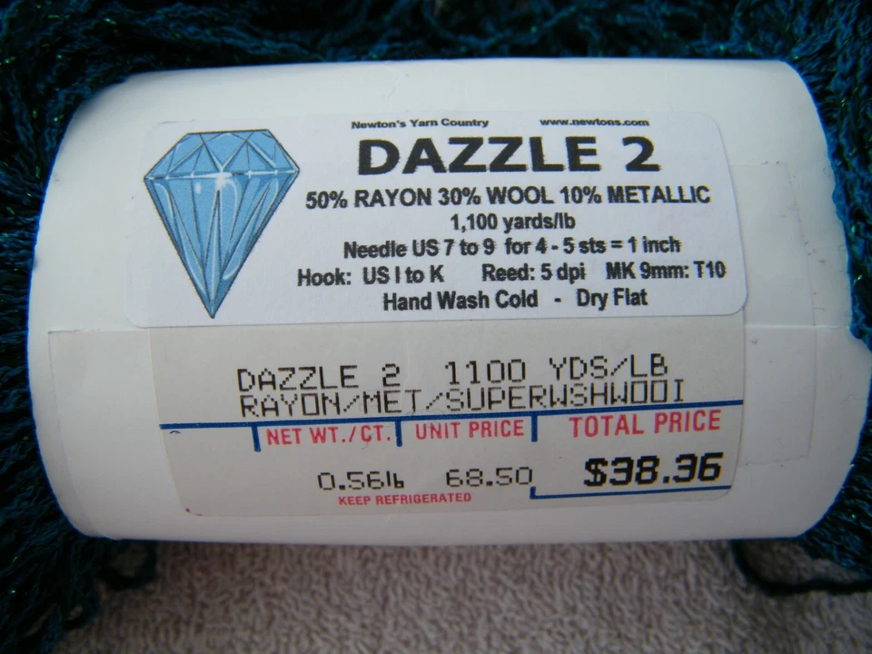 NEWTON'S DAZZLE 2 ПРЯЖИ ФИОЛЕТОВЫЙ СИНИЙ ВИСКОЗА ШЕРСТИ МЕТАЛЛИЧЕСКИЙ 2 МОТКИ КУРИЛЬЩИКОВ ДОМА - Изображение 3 из 3