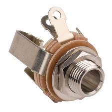 Switchcraft 13 1/4" Mono Jack Female Panel Mount Double Open Circuit