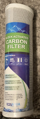 Ronaqua / Block Activated Carbon Filter / 5 Micron / 9.87'' x 2.5'' Coconut Shell 