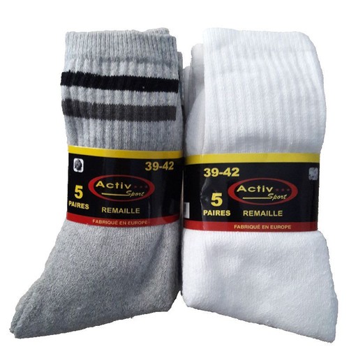 Chaussettes de 10 a 70 paires uni Noir, Blanc ou Gris pour homme ou femme - Imagen 86 de 99
