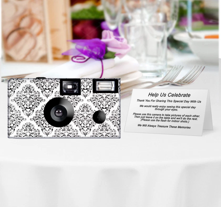 10 Pack Damask Single Use Disposabl Camera, Wedding Camera (F50400, camaras desechables boda pack - Vimarsana News