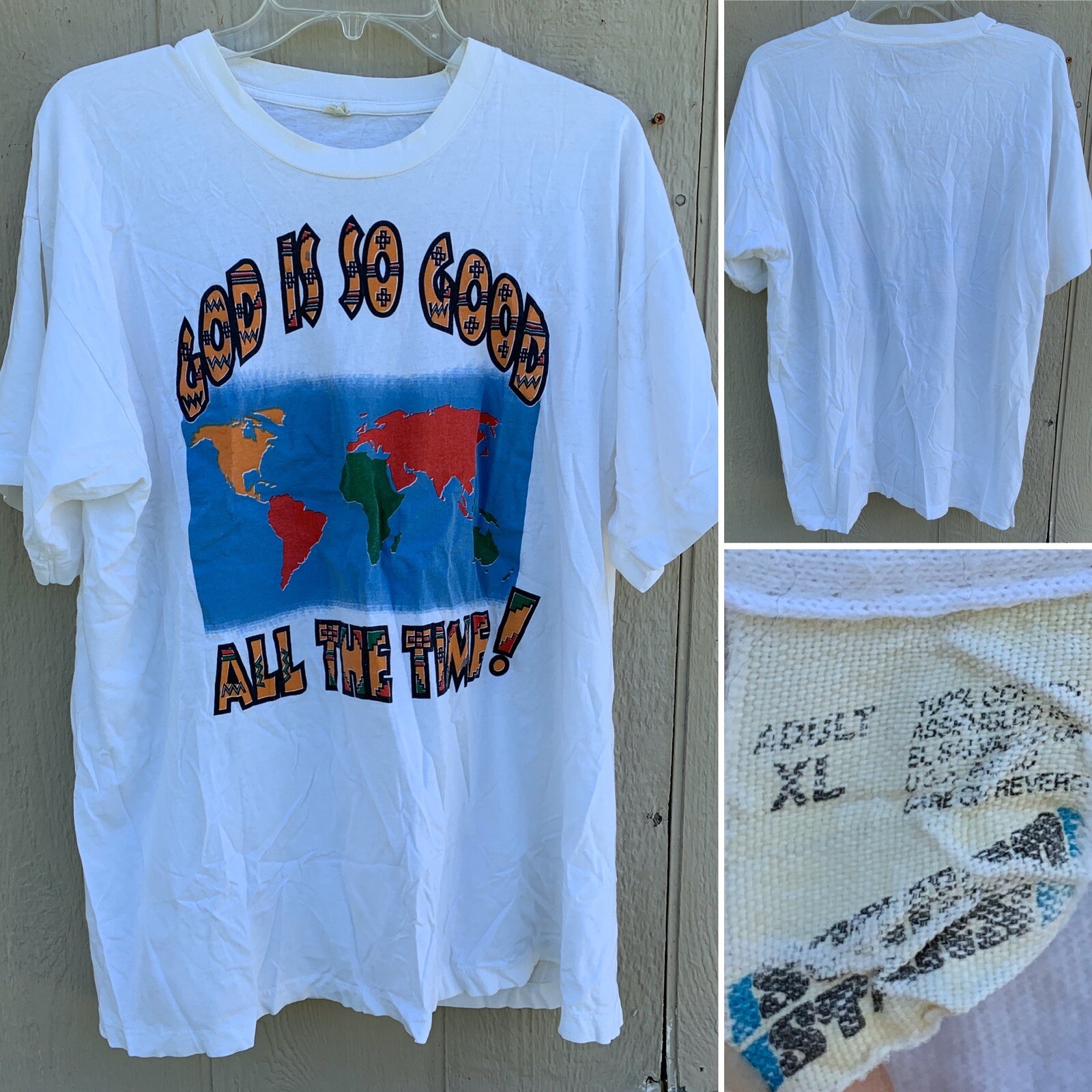 Vintage God Is So Good All The Time T-Shirt Screen Stars Adult XL Single Stitch