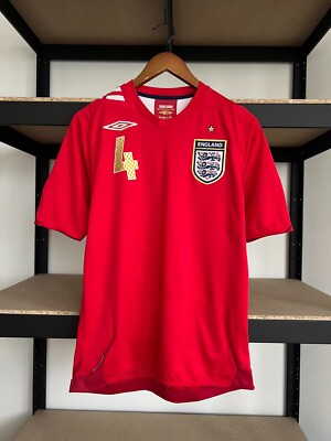 Umbro England National Team #4 Gerrard 2006 Away Soccer Football
