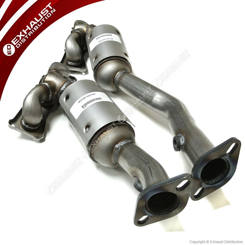 BMW 328i 3.0L Front and Rear Manifold Catalytic Converters 2007-2012 2 PIECES - Image 2 of 4