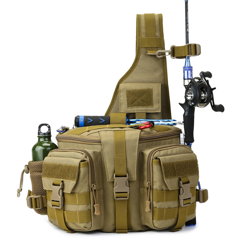 Outdoor backpack large-capacity shoulder messenger bag anti-splashing