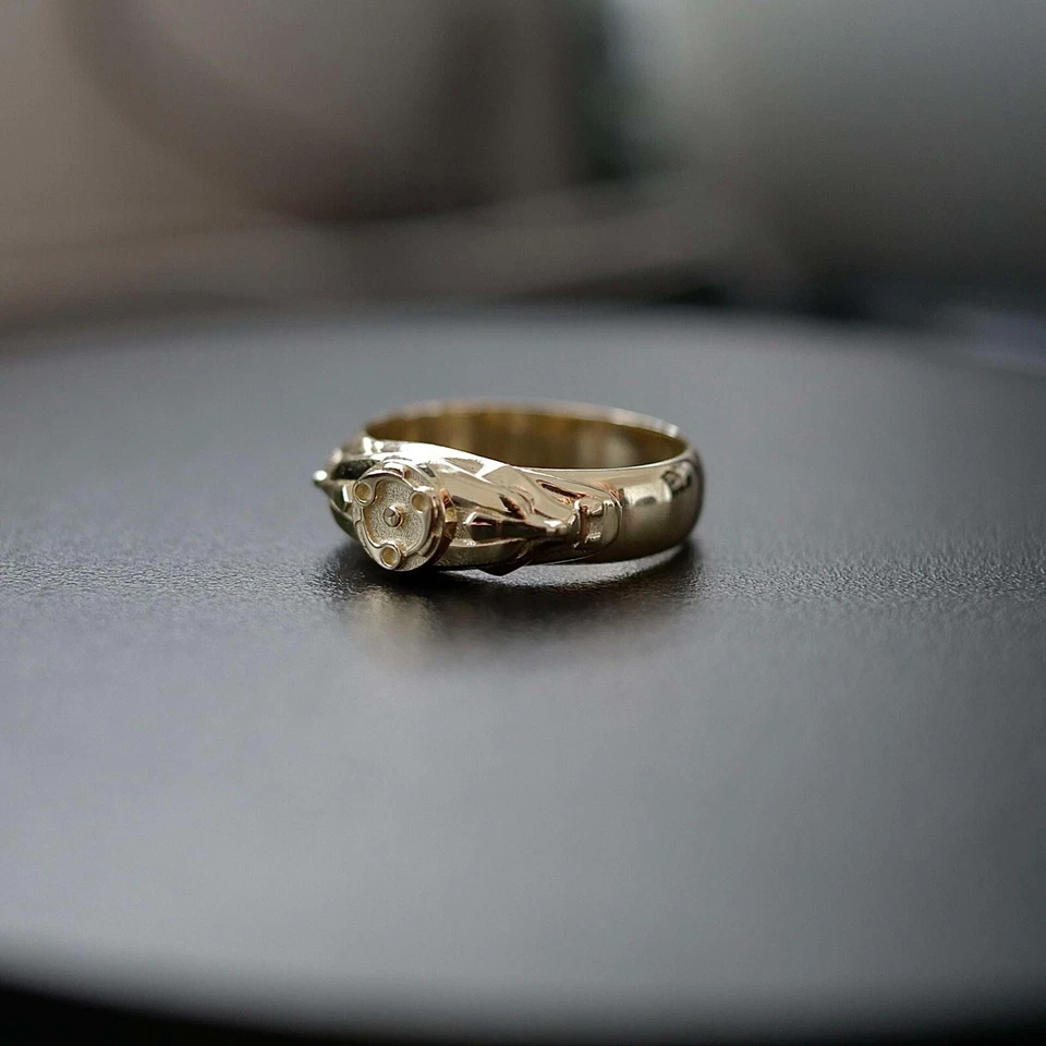 Custom Madara 14K Solid Yellow Gold Ring 5 grams Anime - Image 3 of 4