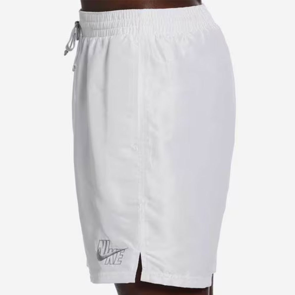 nike woven shorts steam white