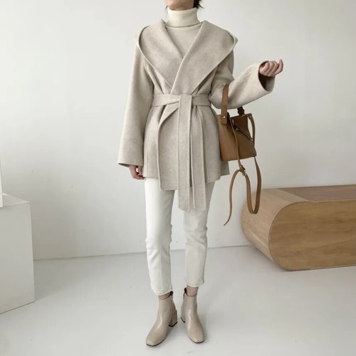 Women's Elegant Lace Short Zip-Up Long Sleeve Jacket Spring Fall Top