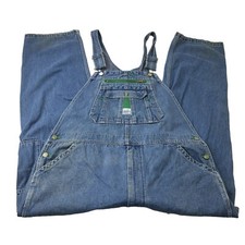 Liberty Bib Overalls Men's 42x30 Blue Denim light Wash Workwear Distressed