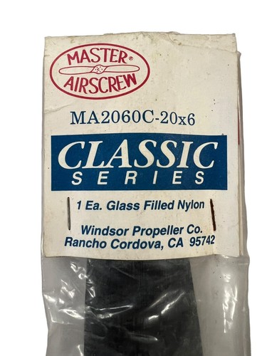 (1) MASTER AIRSCREW Classic Series MA2060C 20x6in - 50x15cm 20” Rc Propeller - Picture 5 of 8