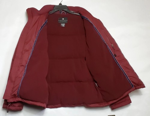 Men's NWT Consensus Outerwear Down & Feather Filled Coat Merlot Red Size Large - Picture 2 of 9