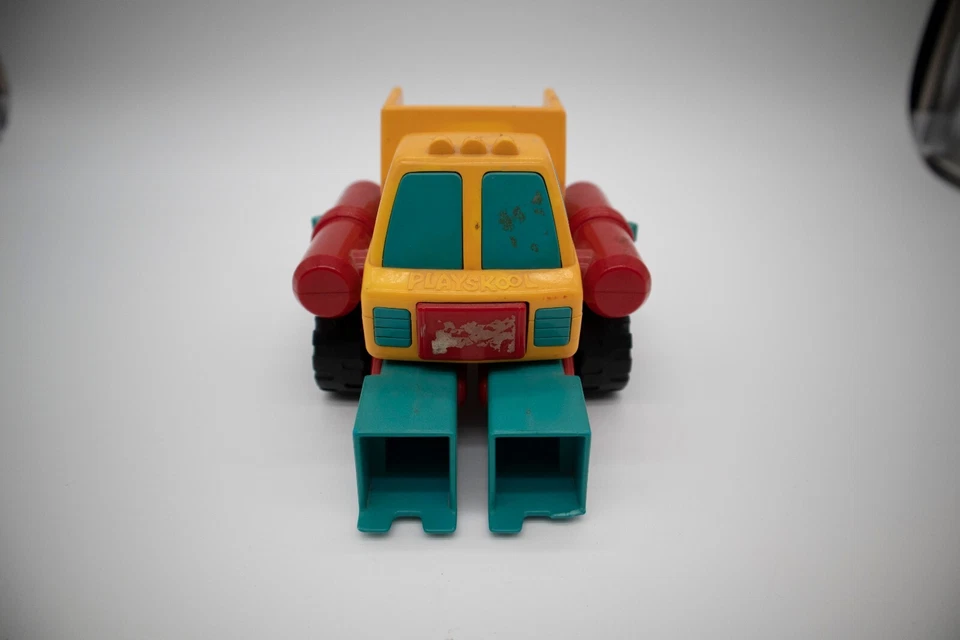 Vintage 1986 Playskool My First Transformer Dump Truck | Silver Face | Robot Toy - Image 2 of 4