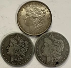 1889-O 1879 1890 Morgan Silver Dollar Lot of 3 $1 U.S. Silver Coins 90% Silver
