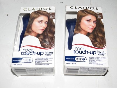TWO (2) Clairol Root Touch-Up Permanent Hair Color Kit Shade 5A Medium Ash Brown