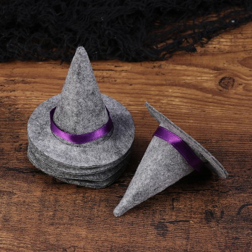 6 Pcs Witch Hat Props Mini Halloween Decorations Tiny Craft Child DIY Crafts - Picture 9 of 11