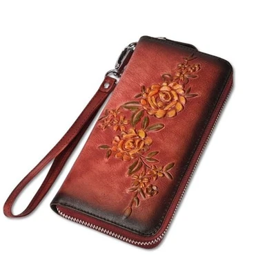 Portefeuille – Porte-Cartes – Cuir Véritable Fait Main – Cartes Bancaires - Photo 1/4