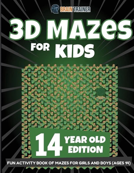3D Mazes For Kids 14 Year Old Edition - Fun Activity Book Of Mazes For Girls...-image