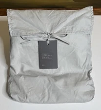 Restoration Hardware Italian Ultra-Soft Percale Box Spring Cover Twin Mist $195