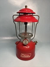 Vintage Coleman Red Lantern 200A Single Mantle August 1970